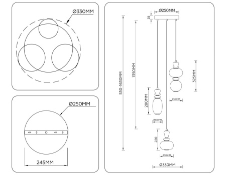 Люстра Ambrella Light HIGH LIGHT LH53143