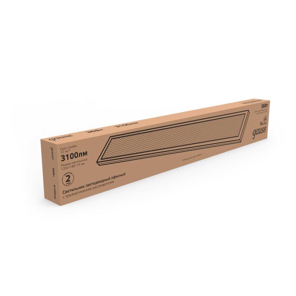 Встраиваемый светодиодный светильник Gauss 860125236 Встраиваемый светодиодный светильник Gauss 860125236