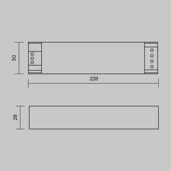 Блок питания Maytoni Magnetic track system 48V 200W IP20 4,16A PSL007-200W-48V-IP20