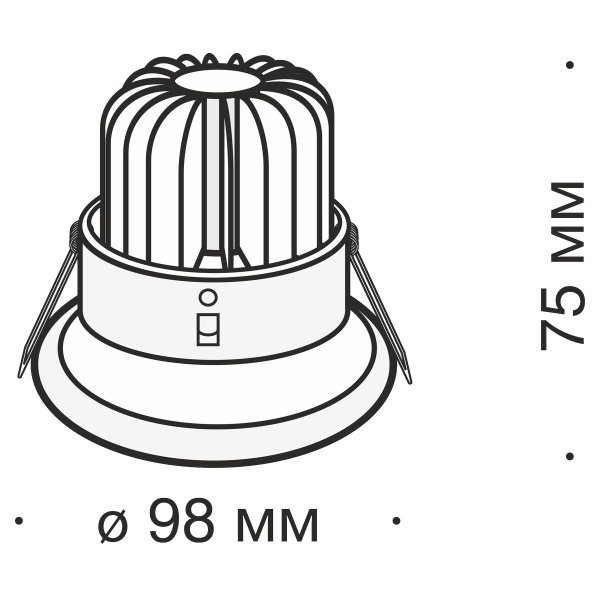 Встраиваемый светодиодный светильник Maytoni Technical Zoom DL031-2-L8W