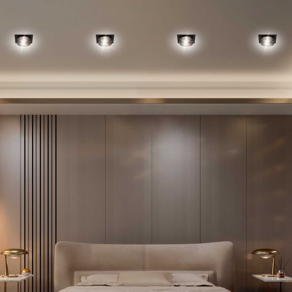 Светильник встраиваемый декоративный ЭРА DK110 BK/GR под лампу MR16 GU5.3 черный/серый Б0058424