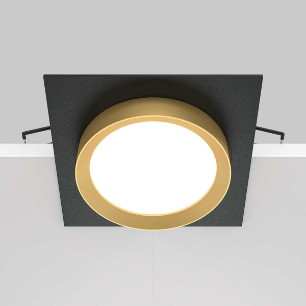 Встраиваемый светильник Maytoni Hoop DL086-GX53-SQ-BG