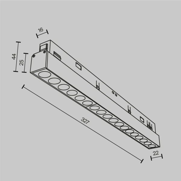 Трековый светильник Maytoni Technical EXILITY Points TR031-4-18WTW-DD2-W