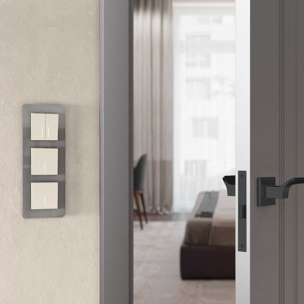 Выключатель одноклавишный Werkel с подсветкой айвори матовый W1110162 4690389184574