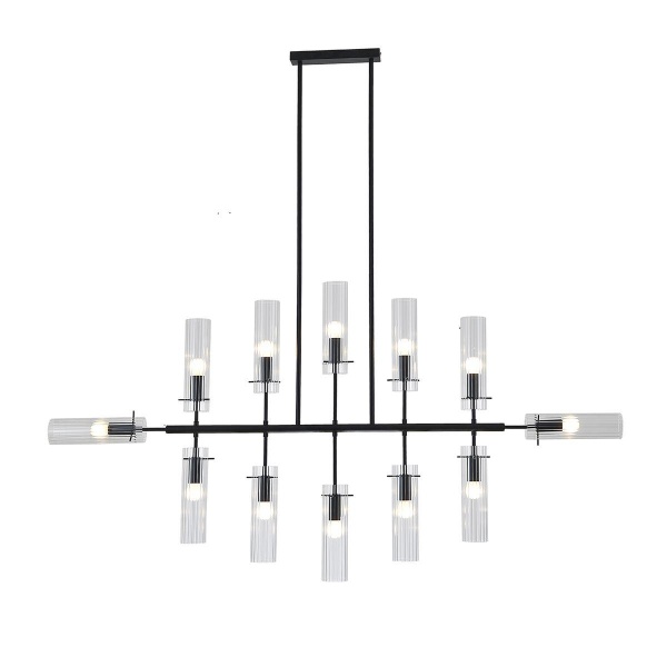 Подвесная люстра Indigo Saetta 11053/12R Black V000566