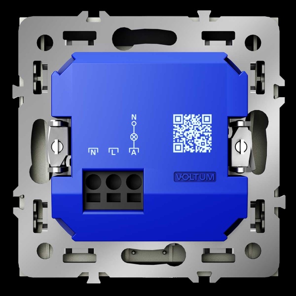 Выключатель встраиваемый S70 карточный 16А, (сталь) Voltum VLS010705