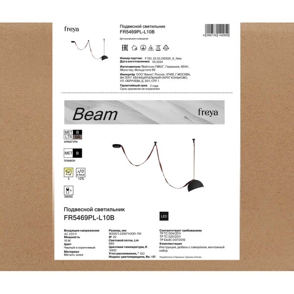 Подвесной светильник Freya Луч / Beam FR5469PL-L10B