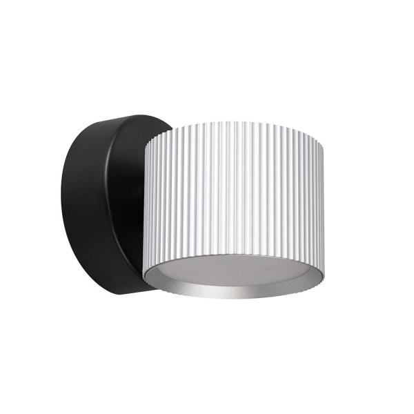 Светильник  настенный Feron HL4580 ARIA 12W, 230V,GX53, серебро + черный IP20 Светильник  настенный Feron HL4580 ARIA 12W, 230V,GX53, серебро + черный IP20