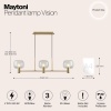 Подвесная люстра Maytoni Vision MOD411PL-03G
