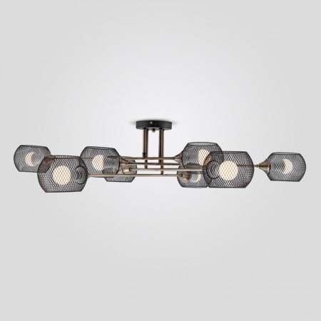 Потолочная люстра IMEX MD.4540-8-S BK+AB