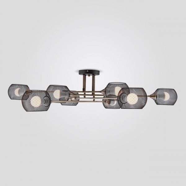 Потолочная люстра IMEX MD.4540-8-S BK+AB