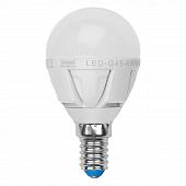 Лампа светодиодная (UL-00000773) E14 7W 3000K матовая LED-G45-7W/WW/E14/FR PLP01WH