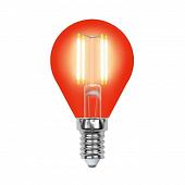 Лампа светодиодная (UL-00002985) E14 5W красный LED-G45-5W/RED/E14 GLA02RD