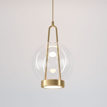 Подвесной светодиодный светильник Eurosvet Frasco 50267/1 LED латунь