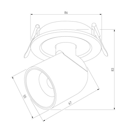 Встраиваемый светодиодный спот Elektrostandard Spot 25093/LED a065457 Встраиваемый светодиодный спот Elektrostandard Spot 25093/LED a065457