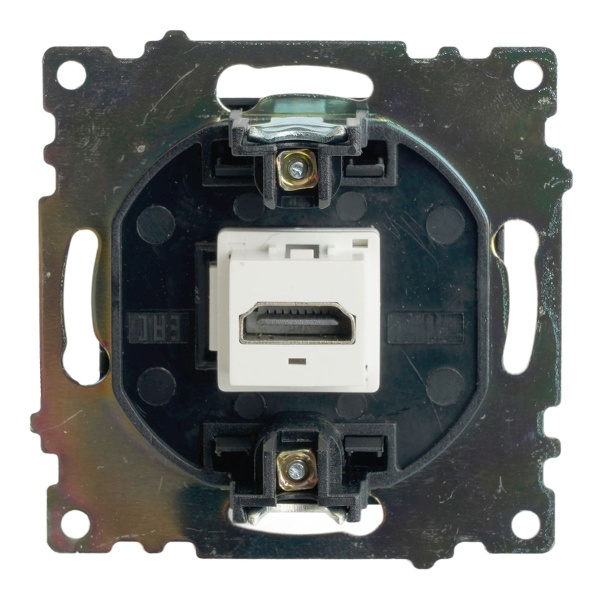 Розетка HDMI 2.1, Type A  (механизм), STEKKER GLS00-7118-05, серия Катрин, черный 50062