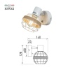 Спот Rivoli Anselma 7034-701 Б0064061