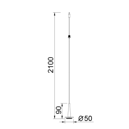 Подвесной светильник без плафона и основания Mantra Andromeda 9343