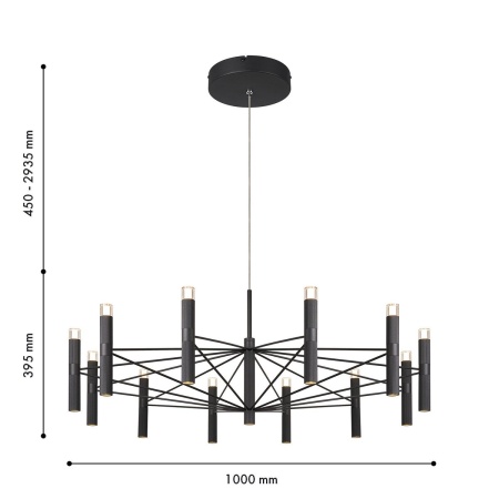 Подвесная светодиодная люстра Favourite Blick 4758-12P