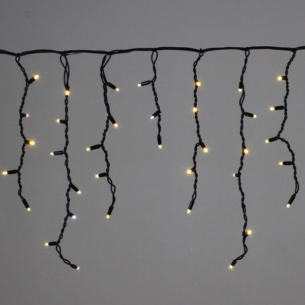 Cветодиодная гирлянда Sneha бахрома 230V теплый белый мерцающий A-520 LED WW/W FLASH