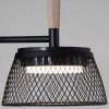 Потолочная люстра Reluce 09837-0.3-05 BK+WOOD