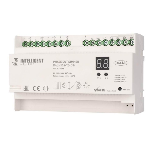 Диммер Arlight Dali-504-TE-DIN 029279 Диммер Arlight Dali-504-TE-DIN 029279