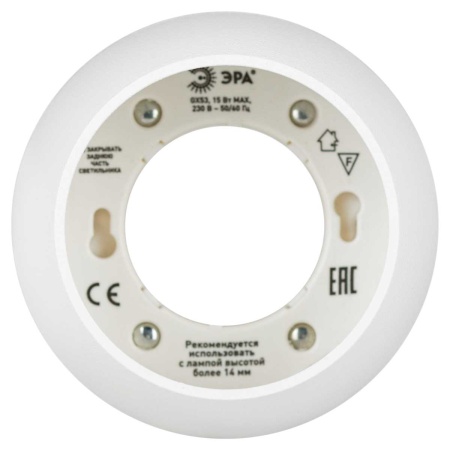 Накладной светильник ЭРА OL13 GX53 WH/GD Б0049037