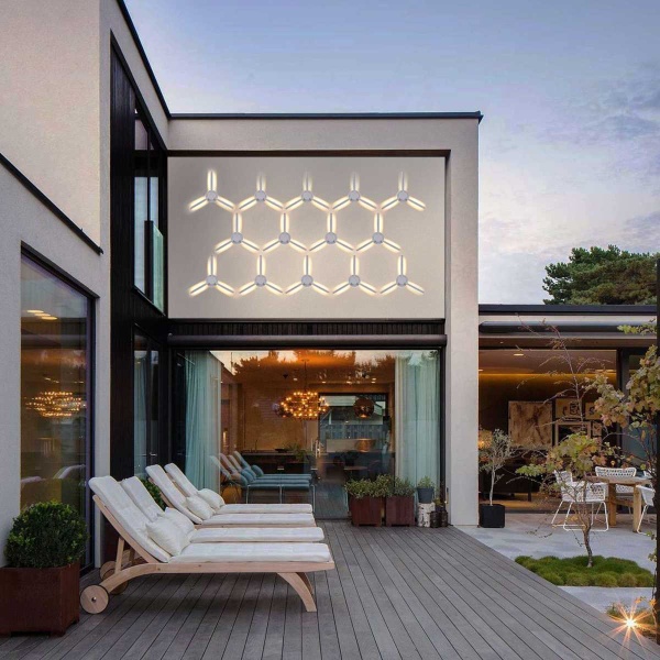 Уличный настенный светодиодный светильник Elektrostandard 1665 Techno LED Lever белый a040501