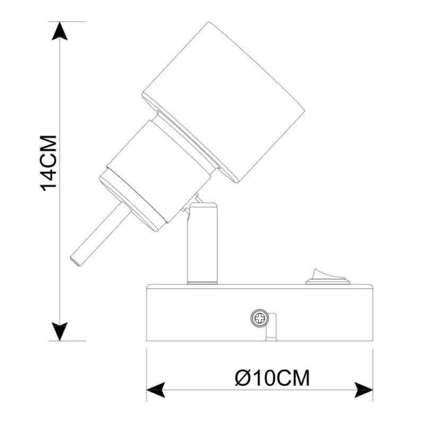 Спот Arte Lamp Almach A1906AP-1WH