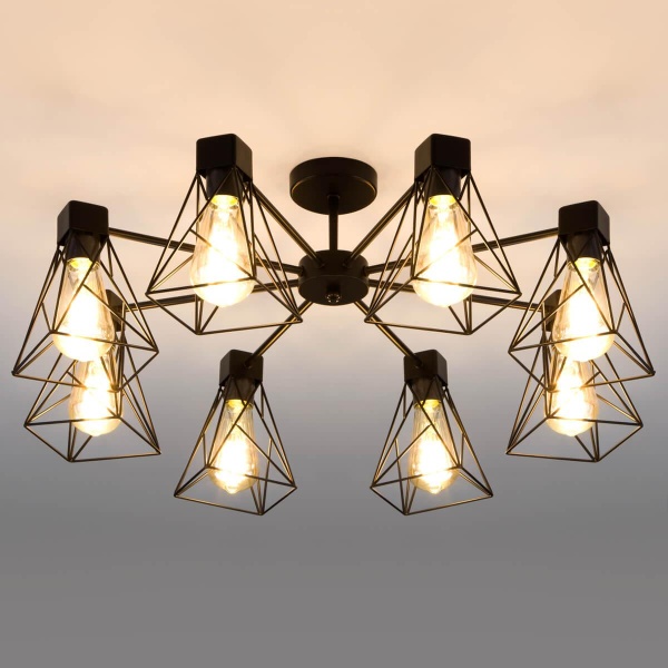 Потолочная люстра Eurosvet 70107/8 черный