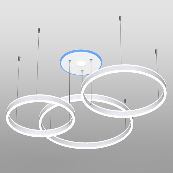 Подвесная светодиодная люстра Citilux Дуэт Смарт CL719A700 RBG Белый