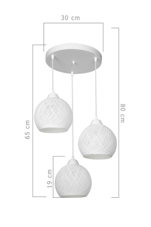 Подвесная люстра Toplight Lizbeth TL1612R-03WH