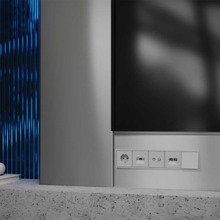 Вывод кабеля S70, (серый) Voltum VLS080216