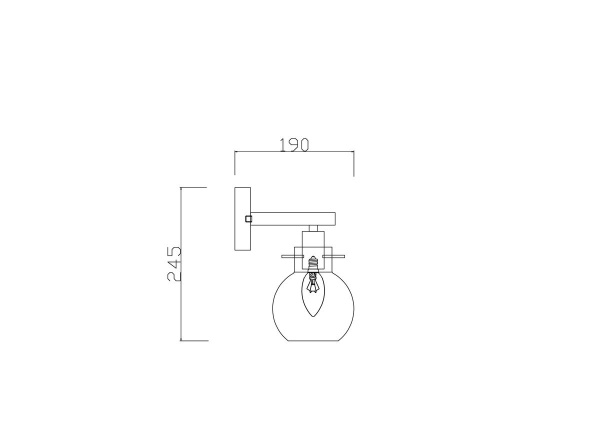 Бра Freya Circle FR5183WL-01G