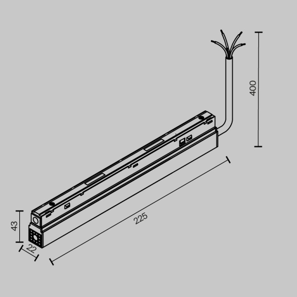Блок питания Maytoni Technical TRA034DR-100W-DD-B