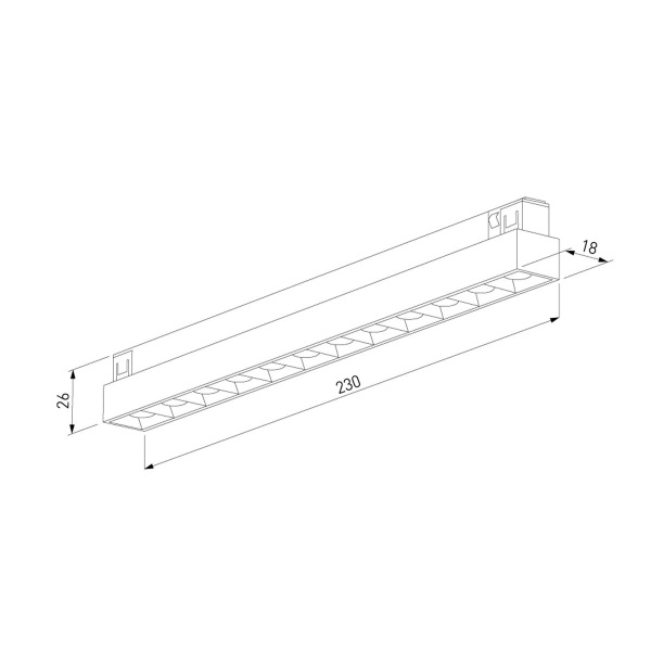 Трековый светильник 10W 4000K никель Elektrostandard 85528/01_система Лайн a072705