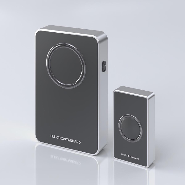 Звонок беспроводной Elektrostandard DBQ27M WL чёрный/серебро a055696 Звонок беспроводной Elektrostandard DBQ27M WL чёрный/серебро a055696