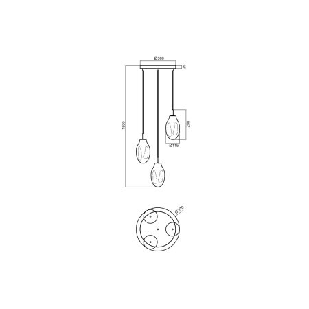 Подвесной светильник Vele Luce Lucy VL5613P23