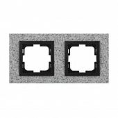 Рамка 2-постовая Mono Electric Style Granit белый гранит 107-600000-161