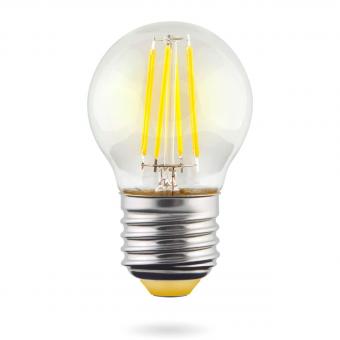 Лампа светодиодная E27 6W 2800К прозрачная VG10-G1E27warm6W-F 7023