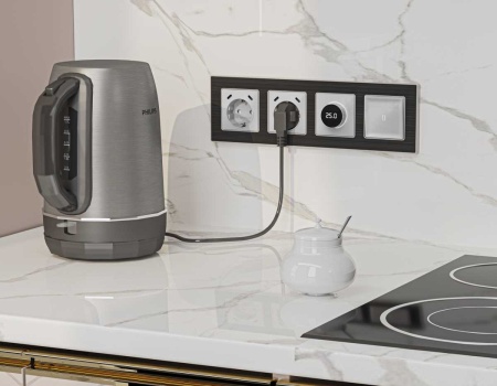 Лицевая панель AMBRELLA VOLT ALFA AP4058