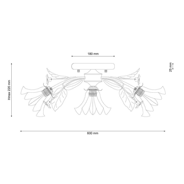 Потолочная люстра Lucia Tucci Fiori Di Rose 112.3.1