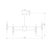 Подвесная люстра Bogates Bastone 346 Smart
