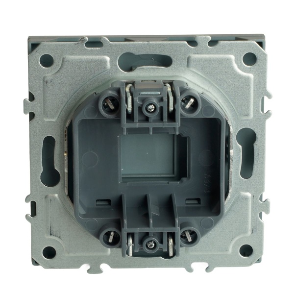 Заглушка (механизм), серия Эмили, платиново-серый, soft touch, RST00-5116-10 49961