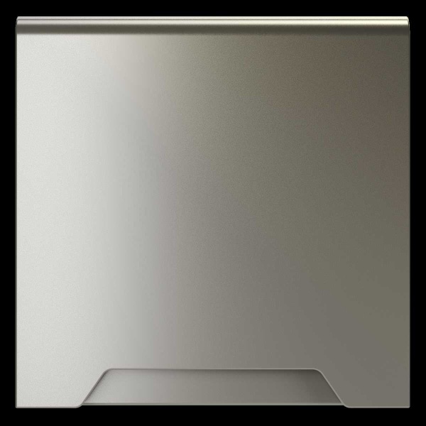 Накладка для розетки с заземлением защитными шторками и крышкой S70 (шелк) Voltum VLS000804