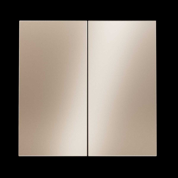 Клавиши для выключателя/переключателя двухклавишного, S70 Metal (платина) Voltum VLSM000310