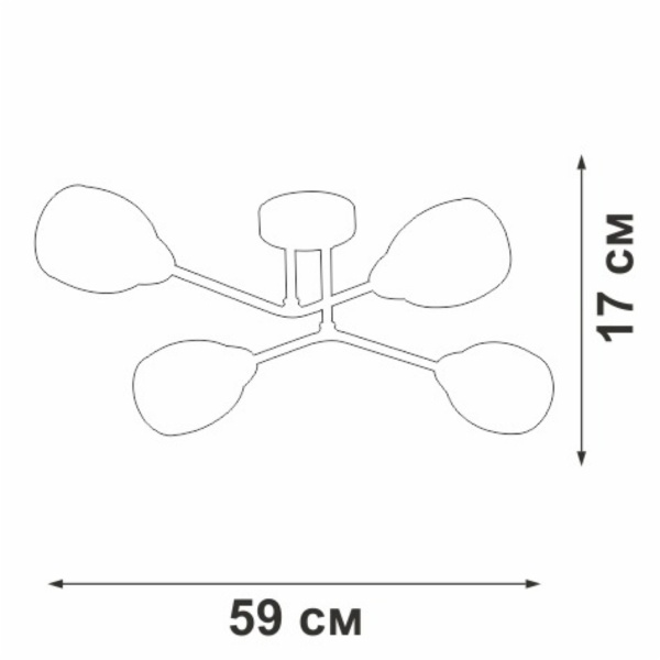 Потолочная люстра Vitaluce V4186-9/4PL
