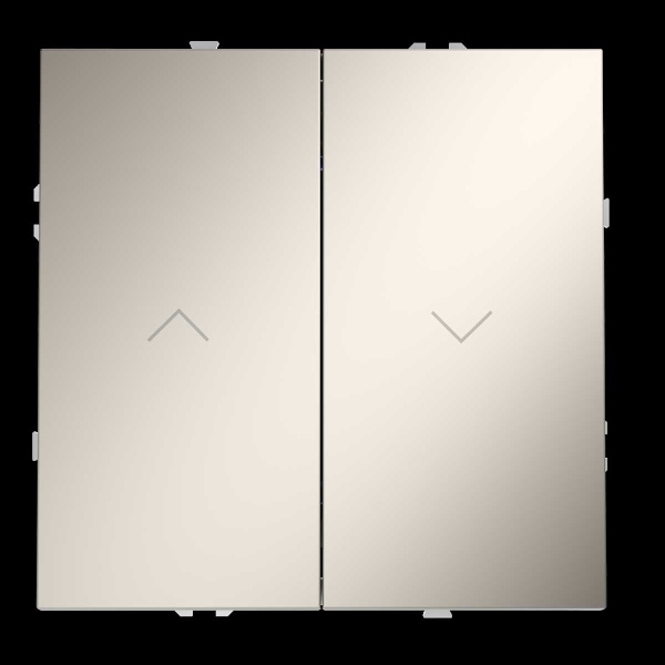 Выключатель встраиваемый Voltum S70 для жалюзи 10А кашемир VLS020703