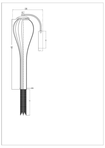 Бра Arte Lamp Waterfall A1577AP-1CC Бра Arte Lamp Waterfall A1577AP-1CC