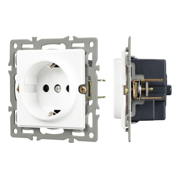 Механизм электрической розетки SCT-GP-MEU-PL-WH (250V, 16A) Arlight 043739
